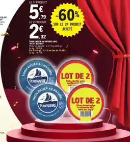 E.Leclerc PETIT NAVIRE Thon entier au naturel msc offre