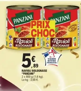 E.Leclerc PANZANI Ravioli bolognaise offre