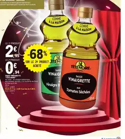 E.Leclerc TÊTE NOIRE Sauce vinaigrette offre