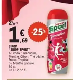 E.Leclerc SIROP SPORT Sirop offre