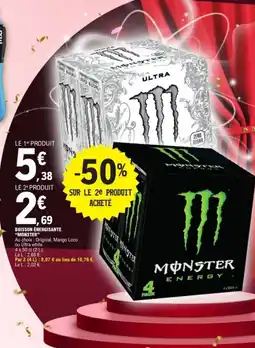E.Leclerc MONSTER Boisson énergisante offre