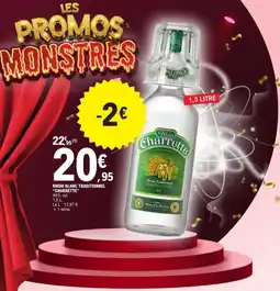 E.Leclerc CHARRETTE Rhum blanc traditionnel offre
