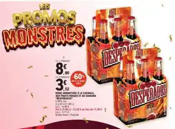E.Leclerc DESPERADOS Bière aromatisée à la cachaça, aux fruits rouges et au guarana offre