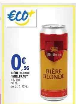 E.Leclerc MILLBRAU Bière blonde offre