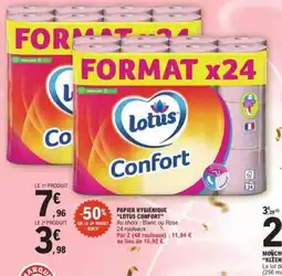 E.Leclerc LOTUS CONFORT Papier hygienique offre
