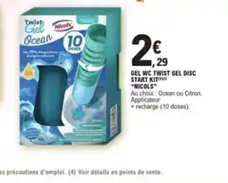 E.Leclerc NICOLS Gel wc twist gel disc start kit offre