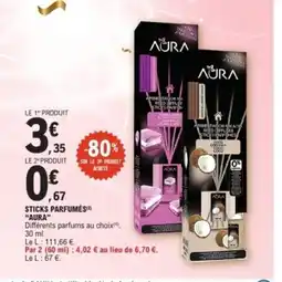 E.Leclerc AURA Sticks parfumés offre