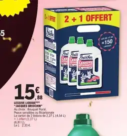 E.Leclerc JACQUES BRIOCHIN Lessive liquide offre