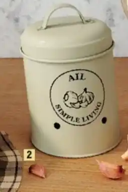 E.Leclerc Boîte à ail avec décor offre