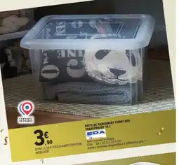 E.Leclerc EDA Boite de rangement funny box transparent offre