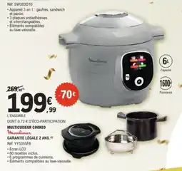 E.Leclerc MOULINEX Multicuiseur cookeo offre