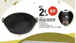 E.Leclerc Moule de cuisson rond friteuse à air offre
