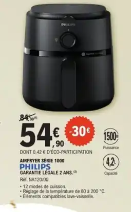 E.Leclerc PHILIPS Airfryer série 1000 offre