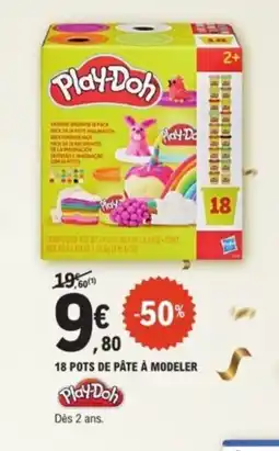 E.Leclerc PLAYDOH 18 pots de pâte à modeler offre