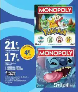 E.Leclerc Monopoly Pokémon offre