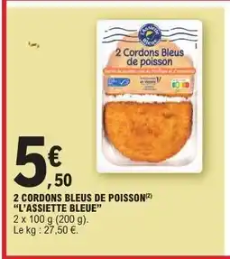 E.Leclerc 2 CORDONS BLEUS DE POISSON offre