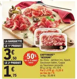 E.Leclerc CHIFFONADE NEGRONI offre