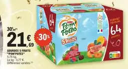 E.Leclerc Gourdes 5 Fruits 'Pom'Potes' offre