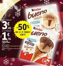 E.Leclerc Glace Cône 'Kinder Bueno' offre