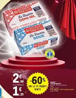 E.Leclerc Beurre Paysan Breton offre