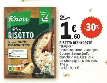 E.Leclerc RISOTTO DESHYDRATÉ “KNORR” offre