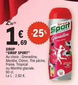 E.Leclerc SIROP SIROP SPORT offre
