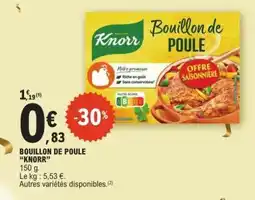 E.Leclerc Bouillon De Poule Knorr offre
