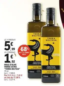 E.Leclerc Huile D'olive Vierge Extra Terra Delyssa offre