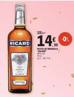 E.Leclerc Pastis de Marseille 'Ricard' offre