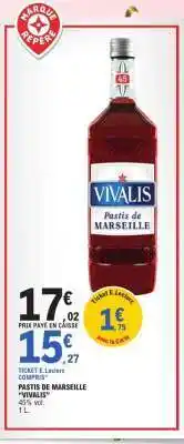E.Leclerc Pastis de Marseille 'Vivalis' offre