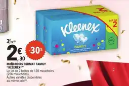 E.Leclerc MOUCHOIRS FORMAT FAMILY KLEENEX offre