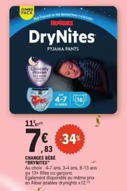 E.Leclerc Huggies DryNites Pyjama Pants offre