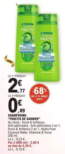 E.Leclerc Shampooing 'Fructis de Garnier' offre
