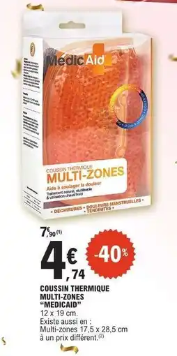E.Leclerc COUSSIN THERMIQUE MULTI-ZONES 'MEDICAID' offre