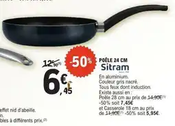 E.Leclerc POÊLE 24 CM Sitram offre