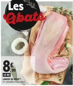 E.Leclerc LANGUE DE BOEUF offre