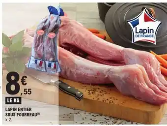 E.Leclerc LAPIN ENTIER SOUS FOURREAU offre