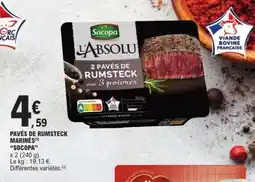 E.Leclerc PAVÉS DE RUMSTECK MARINÉS offre