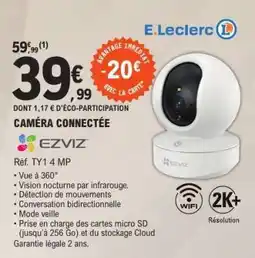 E.Leclerc CAMÉRA CONNECTÉE offre