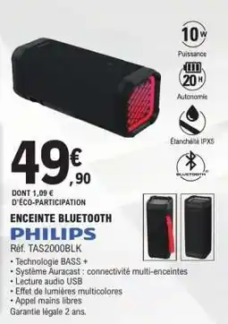 E.Leclerc ENCEINTE BLUETOOTH PHILIPS offre