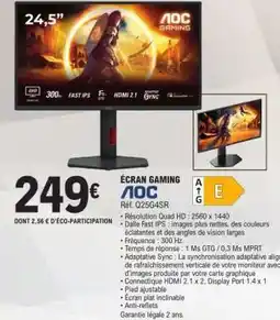 E.Leclerc ÉCRAN GAMING AOC offre