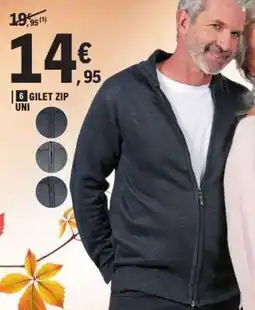 E.Leclerc GILET ZIP UNI offre
