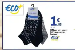 E.Leclerc LOT DE 3 PAIRES DE CHAUSSETTES FEMME offre