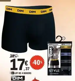 E.Leclerc DIM Lot de 4 Boxers offre