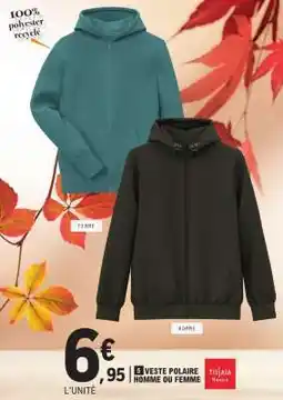 E.Leclerc Veste polaire homme ou femme offre