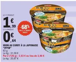 E.Leclerc UDON AU CURRY À LA JAPONAISE “IPPIN” offre