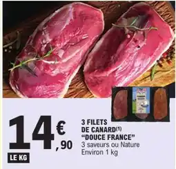 E.Leclerc 3 FILETS DE CANARD DOUCE FRANCE offre