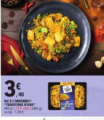 E.Leclerc RIZ À L'INDIENNE TRADITIONS D'ASIE offre