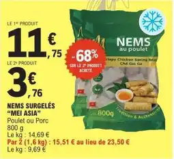 E.Leclerc NEMS SURGELÉS “MEI ASIA” offre