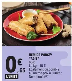 E.Leclerc NEM DE PORC AGIS offre